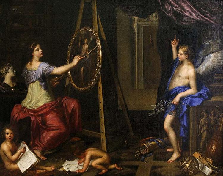 Charles Alphonse du Fresnoy Allegory of Painting, Musee des Beaux Arts, Dijon Sweden oil painting art